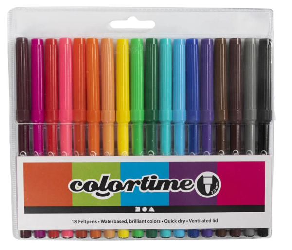 Colortime pennor 2 mm